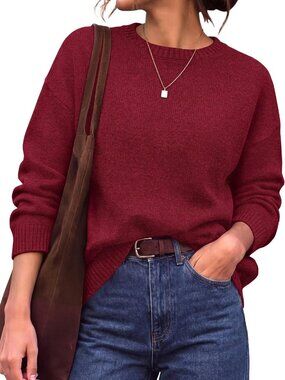 Cozy Oversized Sweater for Women | Fall & Winter Crewneck Fashion Top